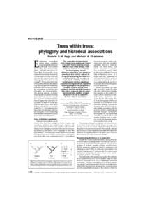 REVIEWS  Trees within trees: phylogeny and historical associations Roderic D.M. Page and Michael A. Charleston