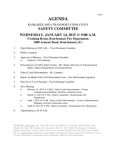 AGENDA KANKAKEE AREA TRANSPORTATION STUDY  SAFETY COMMITTEE