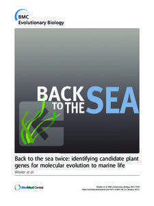 Back to the sea twice: identifying candidate plant genes for molecular evolution to marine life Wissler et al.