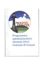 LISTA N.2 PROGETTO COAZZE candidato Sindaco MARIO RONCO