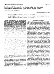 THEJOURNAL OF BIOLOGICAL CHEMISTRY Vol.,263,No. 1, Issue of January 5, pp, 1988 Printed in U.S. A.