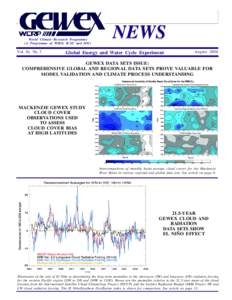 Atmospheric sciences / Meteorology / Climatology / European Space Agency / Global Energy and Water Cycle Experiment / Weather prediction / World Climate Research Programme / International Satellite Cloud Climatology Project / Climate / Data assimilation / Precipitation / Remote sensing