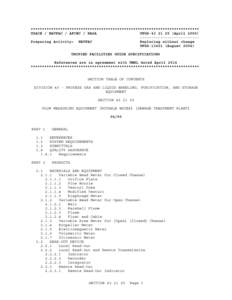 ************************************************************************** USACE / NAVFAC / AFCEC / NASA UFGS[removed]April 2006) -------------------------Preparing Activity: NAVFAC Replacing without change UFGS-13401 