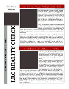 Volume Volume10, 10,Issue Issue2 2  LRC REALITY CHECK