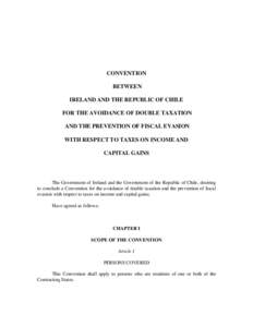 Double Taxation Agreement - Chile