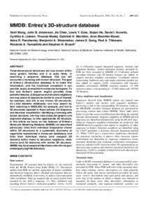 Published by Oxford University Press  Nucleic Acids Research, 2002, Vol. 30, No. 1