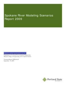 Spokane River MOdeling Scenarios Report[removed]