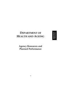 Agency Resources and Planned Performance 15  Department