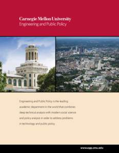 Mellon family / Climate change policy / Energy policy / Engineering and Public Policy / Kathleen Carley / Carnegie Mellon University / Social and Decision Sciences / Tepper School of Business / Jerome Apt / Government / Public policy / Academia