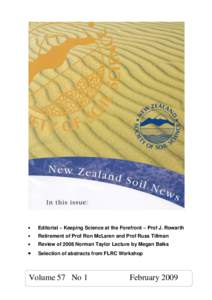 Regions of New Zealand / Soil / AgResearch / Plant & Food Research / Ruakura / International Union of Soil Sciences / Lincoln University / Soil classification / Invermay Agricultural Centre / Soil science / Agricultural research / Agriculture