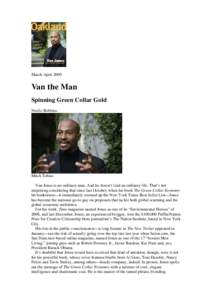 Oakland Magazine March 2009 Van Jones