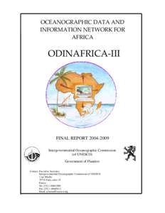 Oceanographic Data and Information Networks for Africa (ODINAFRICA-III): final report, [removed]; 2009