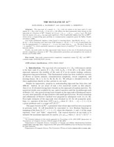 THE SIGN-RANK OF AC0  ∗ ALEXANDER A. RAZBOROV† AND ALEXANDER A. SHERSTOV‡ Abstract. The sign-rank of a matrix A = [Aij ] with ±1 entries is the least rank of a real