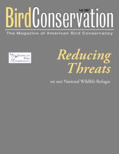 BirdConservation Fall 2007 The Magazine of American Bird Conservancy  Reducing