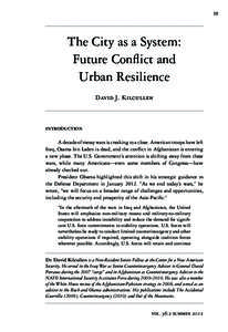 19  The City as a System: Future Conflict and Urban Resilience David J. Kilcullen