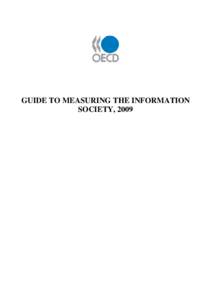 OECD Methodology for Classifying High-Technology Industries, Measuring ICT and Measuring Biotechnology