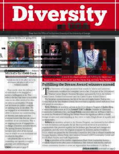 Diversity at UGA ® News from the Office of Institutional Diversity at the University of Georgia Volume 14 • No. 2 • Spring 2015