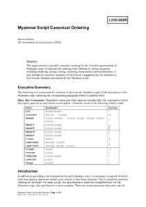 Microsoft Word - Myanmar Script Canonical Ordering.doc