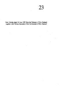 Note Verbale .daied 20 June 1995 h m the Embassy of New &alan4 together with Written Staternent of the Govermeni of New Zealand