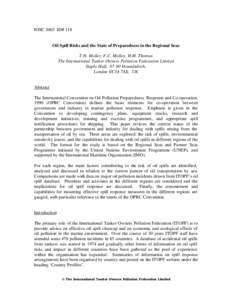 Matter / BP / Hazards / Ocean pollution / Oil spill / Northwest Pacific Action Plan / Oil tanker / National Oil and Hazardous Substances Pollution Contingency Plan / Marine pollution / Soft matter / Environment / Oil spills