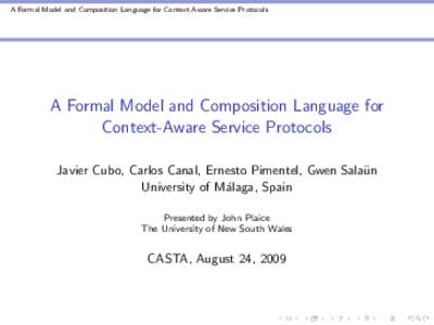 Theoretical computer science / Logic in computer science / Programming language semantics / Communications protocol / Data transmission / Model theory / Operational semantics / Models of computation
