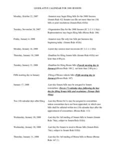 Bill / Legislative calendar / Senate of Canada / Standing Rules of the United States Senate / Oklahoma Legislature / Government / United States Senate / Law