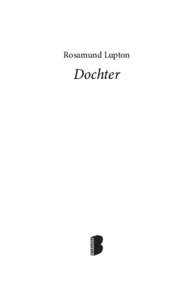 Rosamund Lupton  Dochter ISBN8 ISBN7 (e-boek)