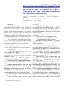 Health / Dermatology / Lichen planus / Mucosal lichen planus / Leukoplakia / Pemphigus / Ulceration / Koebner phenomenon / Mouth disease / Lichenoid eruptions / Oral pathology / Medicine