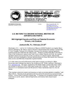 Alvin Brown / Mayor of Los Angeles / Geography of the United States / Geography of Florida / Geography of North America / United States Conference of Mayors / Jacksonville /  Florida / Antonio Villaraigosa