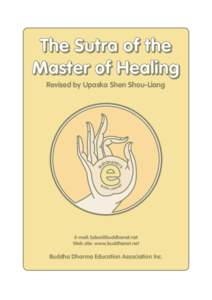 The Sutra of the Master of Healing Revised by Upaska Shen Shou-Liang BO