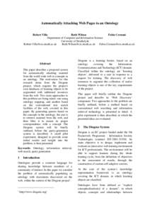 Automatically Attaching Web Pages to an Ontology Robert Villa Ruth Wilson Fabio Crestani Department of Computer and Information Science University of Strathclyde