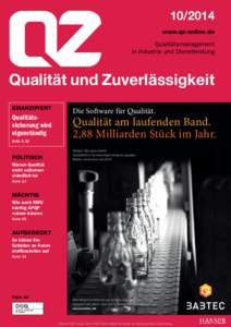 www.qz-online.de Qualitätsmanagement in Industrie und Dienstleistung