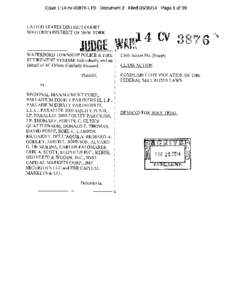 Waterford Township Police & Fire Retirement System, et al. v. Regional Management Corp., et al. 14-CV[removed]Complaint for Violation of the Federal Securities Laws