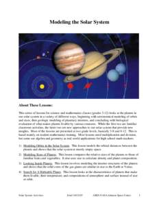 Planet / Solar System / Outer planets / Solar system model / Jupiter / Gas giant / Asteroid / Atmosphere / Terrestrial planet / Astronomy / Planetary science / Space