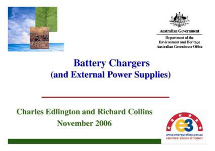 Battery Chargers (and EPS) - Charles Edlington & Richard Collins