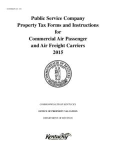 61A206(P[removed]Public Service Company Property Tax Forms and Instructions for Commercial Air Passenger