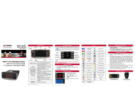 Quick Guide  Main Display Overview Radio Overview