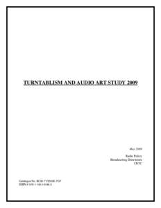 Microsoft Word - #[removed]v5 - Turntablism Audio Art Study 2008.doc