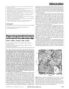 Plate tectonics / Igneous rocks / Igneous petrology / Structure of the Earth / Cobb hotspot / Axial Seamount / Caldera / Magma / Oceanic crust / Geology / Petrology / Volcanology