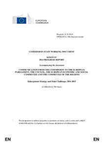 EUROPEAN COMMISSION Brussels, [removed]SWD[removed]final provisoire