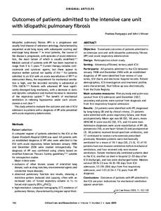 Critical Care and Resuscitation