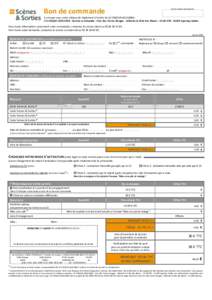 Bon de commande  Votre contact commercial A envoyer avec votre chèque de règlement à l’ordre de LE CHEQUE DEJEUNER : LE CHEQUE DEJEUNER - Service commande - Parc des Terres Rouges - Allée de la Côte des Blancs - C