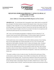 FOR IMMEDIATE RELEASE August 28, 2012 Contact: Francisco Juanillo Phone: (E-mail: 
