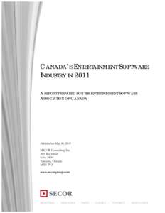 Microsoft Word - SECOR report on video game industry in Canada - ESAC FINAL_May30_1736.doc