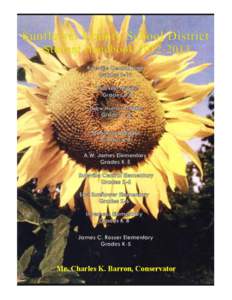 Table of Contents Sunflower County School District[removed]Calendar………………………………………………………………………….……….Back Cover Sunflower County School District Staff Directory ......................................................................................................................... 2