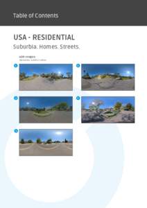 Table of Contents  USA - RESIDENTIAL Suburbia. Homes. Streets. HDR-Images: Resolution: xpx