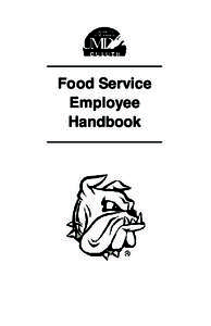 Food Service Employee Handbook Food Service Employee