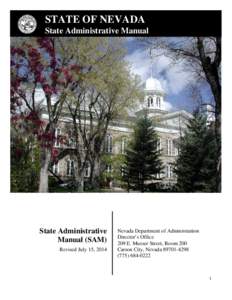 STATE OF NEVADA k State Administrative Manual  State Administrative