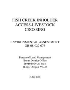 Geography of the United States / Steens Mountain Wilderness / Protected areas of the United States / Steens Mountain / Grazing / Bureau of Land Management / Public land / Ranch / Inholding / Environment of the United States / Livestock / Land management