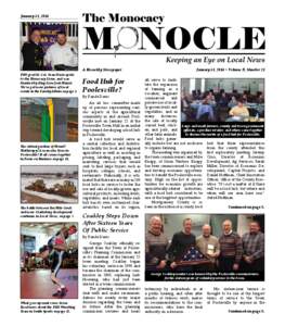 January 31, 2014  A Biweekly Newspaper PHS grad Lt. Col. Sean Davis spoke to the Monocacy Lions, and was thanked by King Lion Josh Maisel.